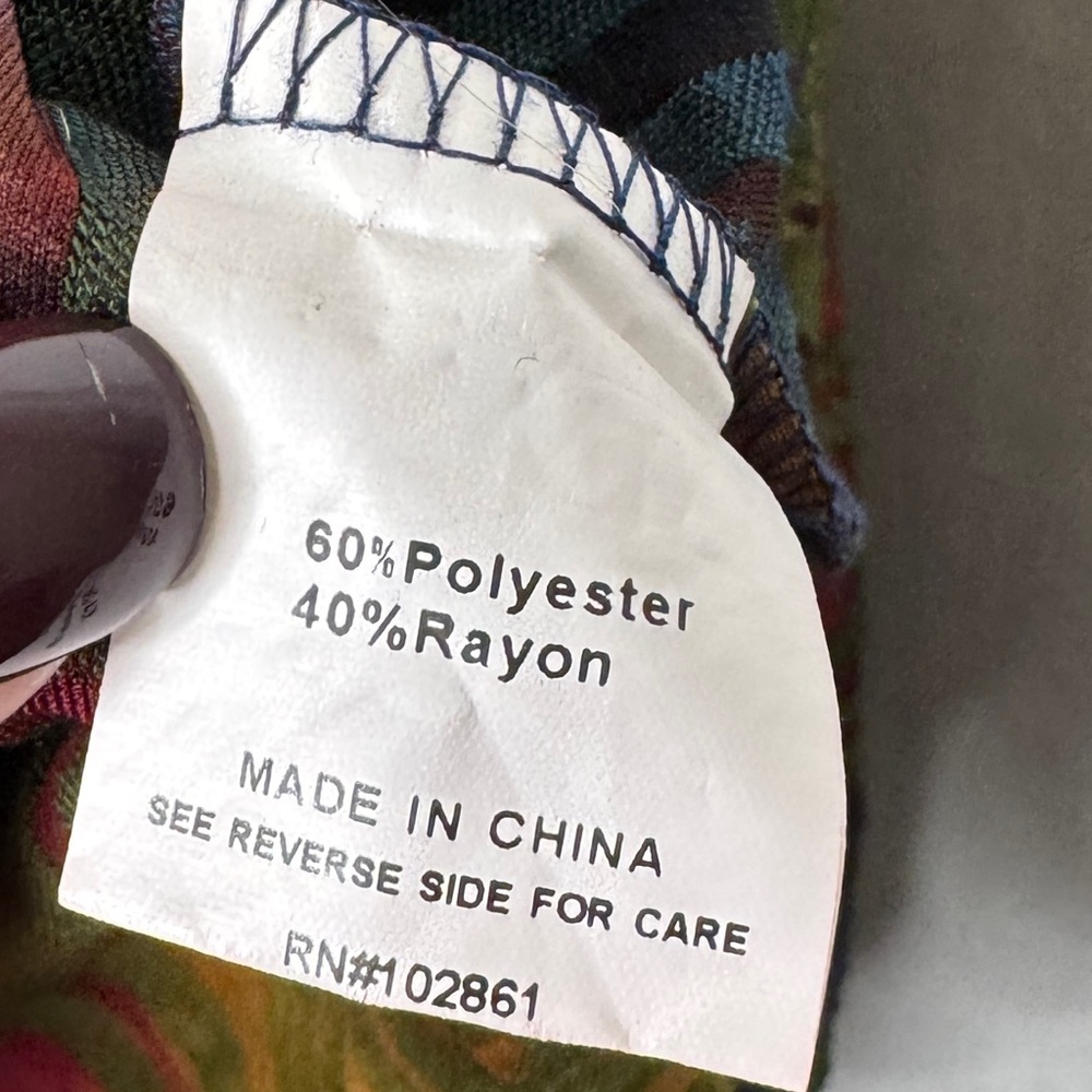 Adore / Multicolored Patchwork Abstract Burnout B… - image 6